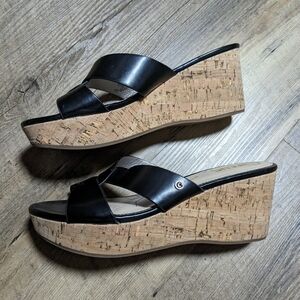 Circus by Sam Edelman Black and Tan Wedges